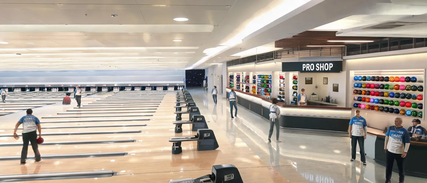 Boutique bowling center with pro shop