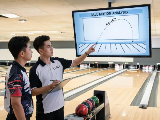 Bowling academy coaching session